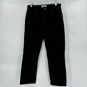 Reformation Jeans Liza Ultra High Rise Straight Leg Jeans Black Size 30